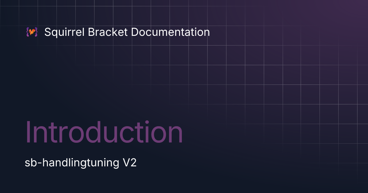 Introduction | Handling Tablet V2 | Squirrel Bracket Documentation